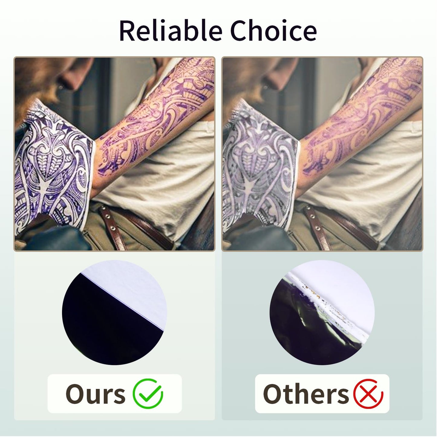 Ponek Tattoo Transfer Paper- Ponek 100 PCS Transfer Paper for Tattooing, 4 Layers A4 Size Tattoo Stencil Paper, Temporary Tattoo Paper for Tattoo Transfer Kit, Tracing paper for Drawing, DIY Tattoo